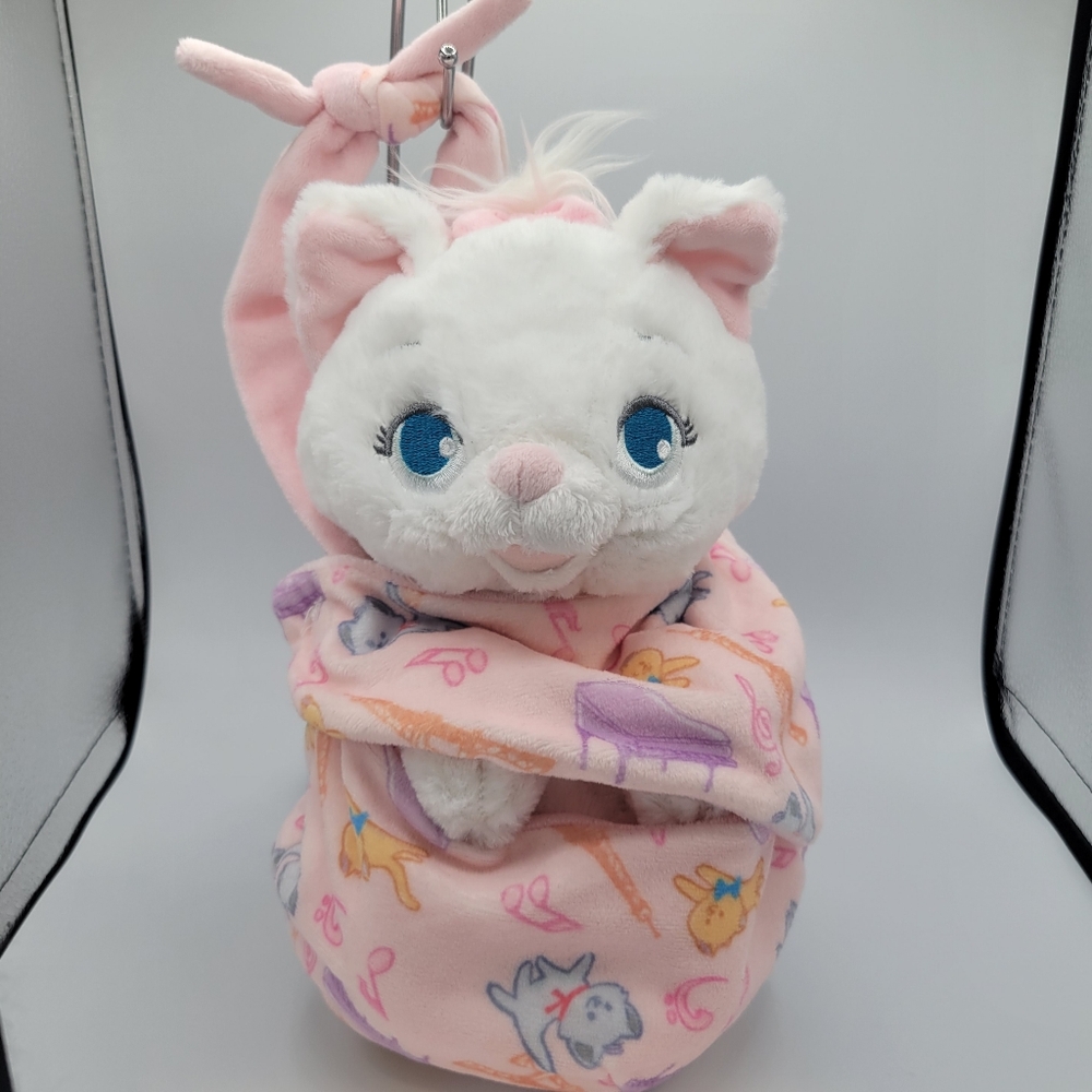 Marie Babies Disney Parks Official Plush With Swaddle Cat Aristocats Bow